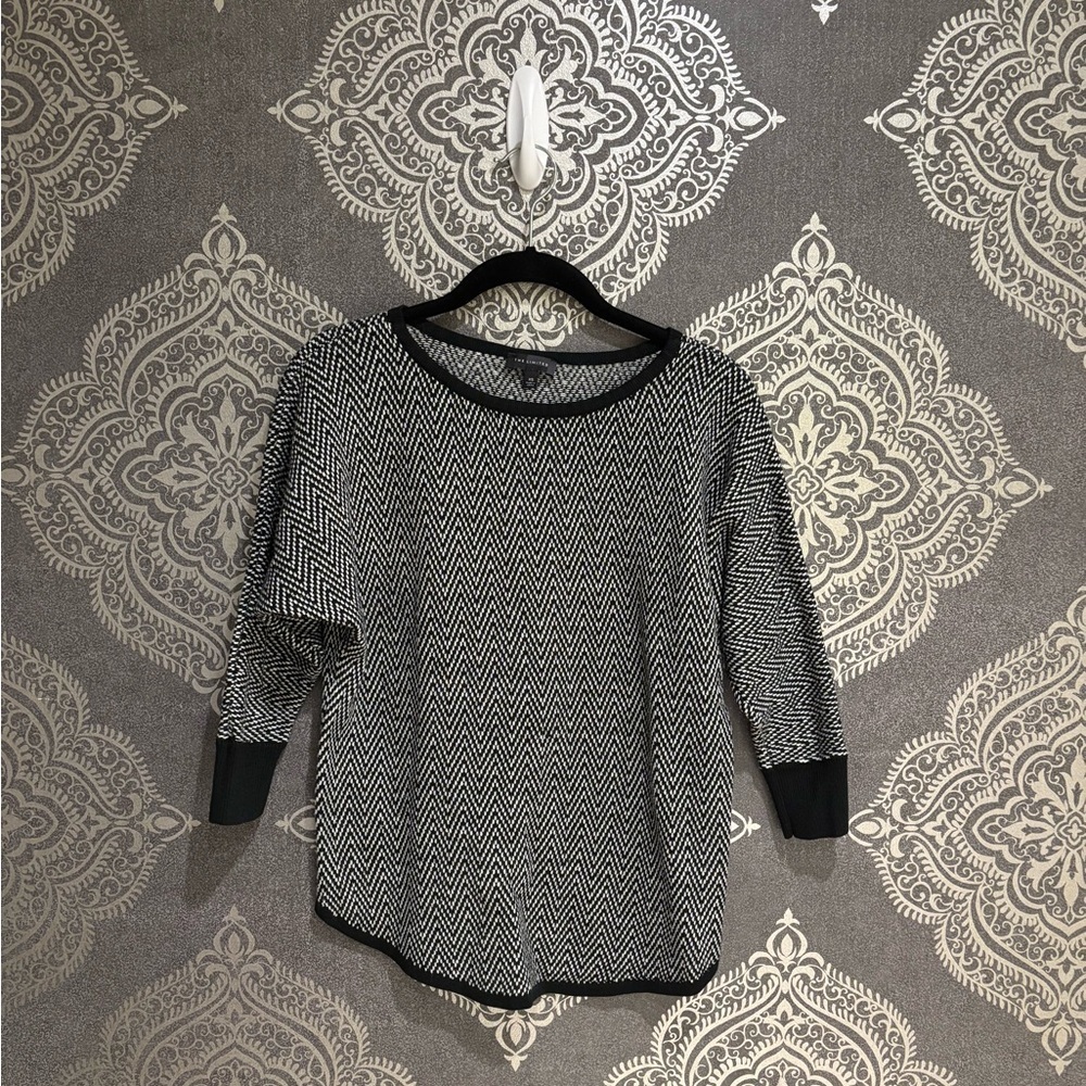 The Limited Monochrome Patterned Knit Top
